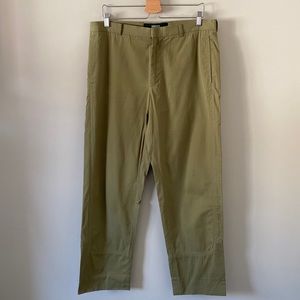Versus Versace Khaki Green Cotton Pants Trousers
